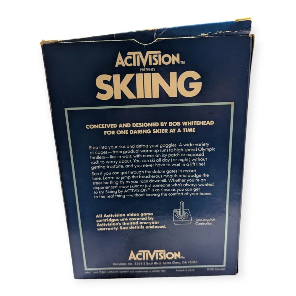 Activision Skiing Atari‎ 2600 Video Game CIB Complete Box Manual 1980 Vintage